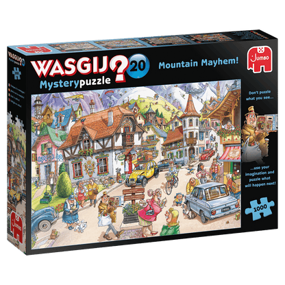 Wasgij? - Mystery 20 - Kisváros a hegyekben Jumbo 1000 darabos kirakó puzzle (JU-25002 8710126250020) - puzzlegarden