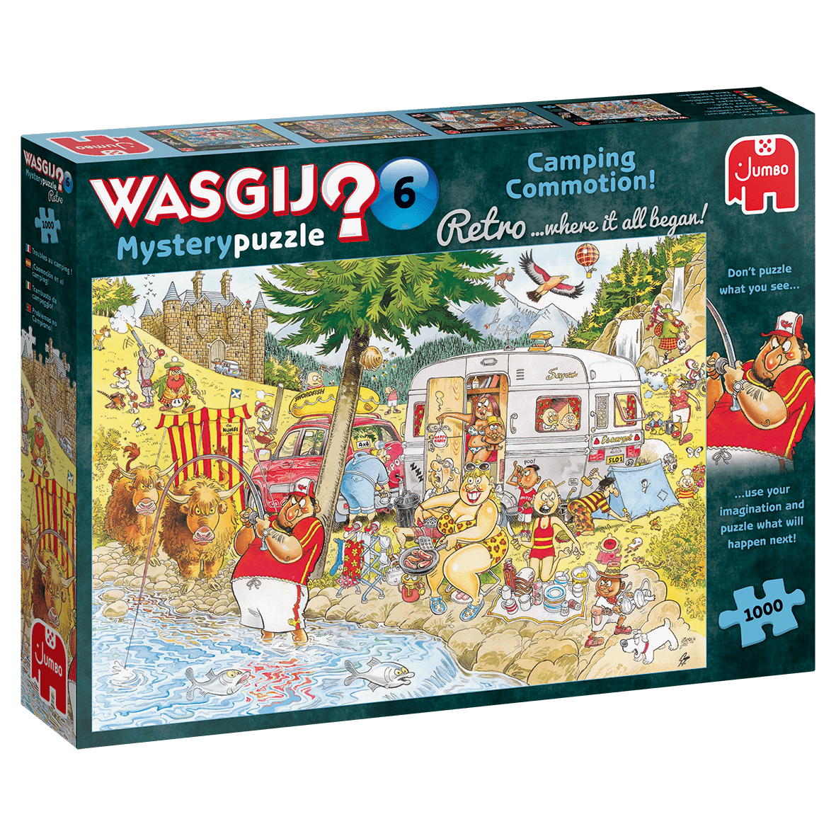 Wasgij? - Mystery 6 - Kempingezés Jumbo 1000 darabos kirakó puzzle (JU-25016 8710126250167) - puzzlegarden