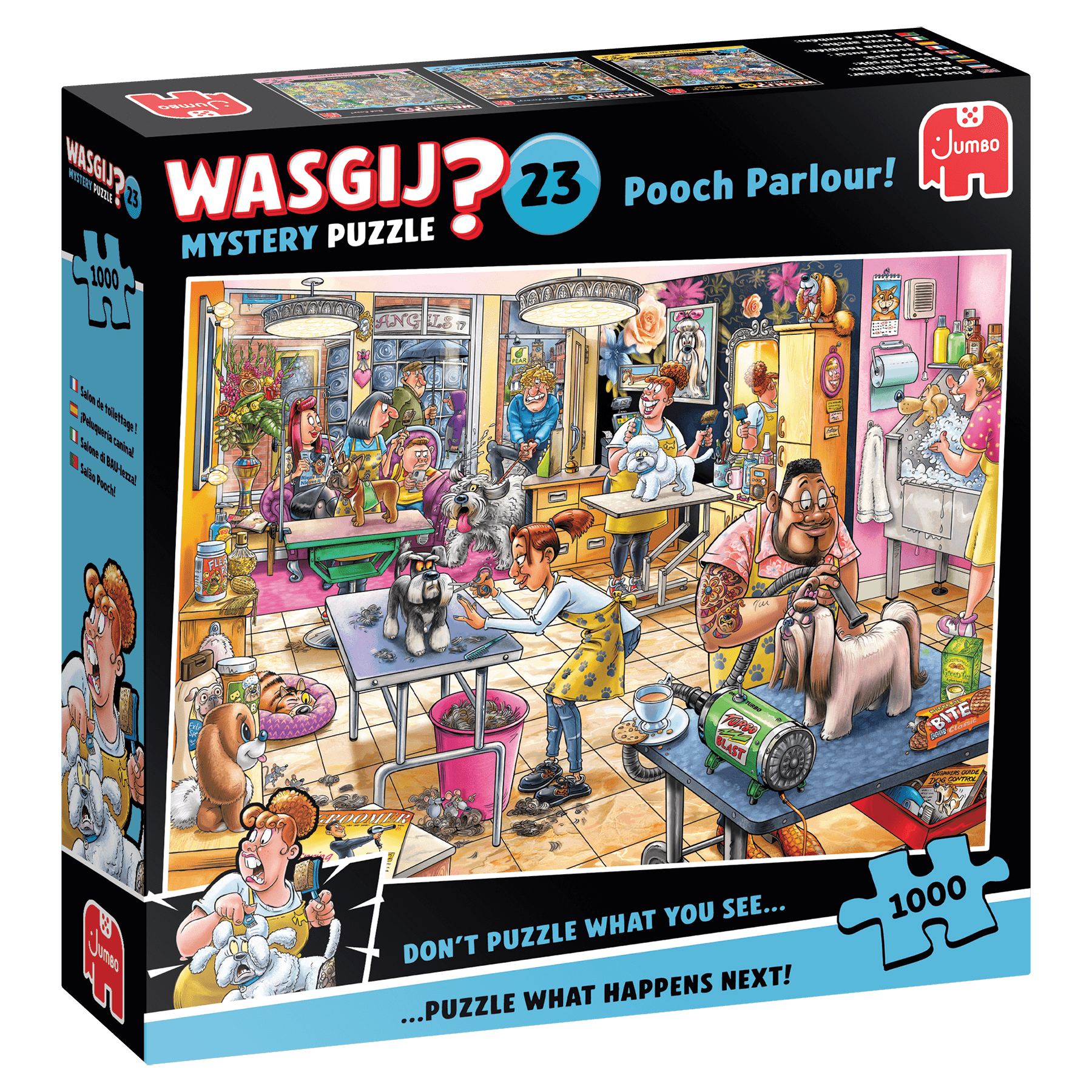 Wasgij? - Mystery Puzzle Nr. 23 - Kutyakozmetika! Jumbo 1000 darabos kirakó puzzle (JU - 1110100589) - puzzlegarden