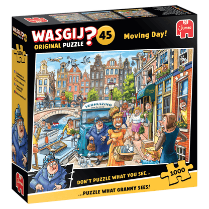 Wasgij Original 45 – Költözési káosz! Jumbo 1000 darabos kirakó puzzle (JU - 1110100588) - puzzlegarden