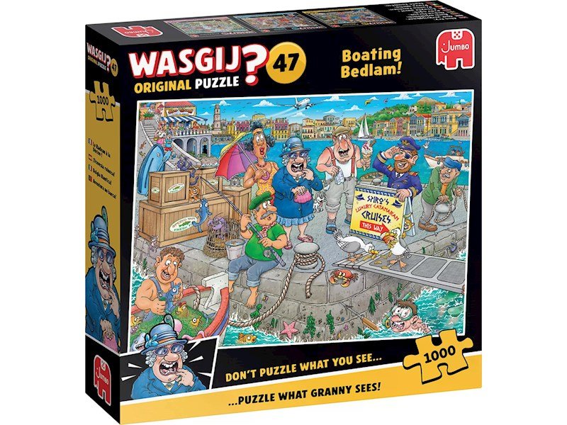 Wasgij Original 47 – Hajós káosz! Jumbo 1000 darabos kirakó puzzle (JU-1110100511) - puzzlegarden