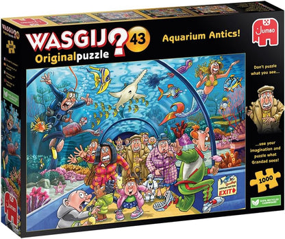 Wasgij? - Original Puzzle Nr. 43 - Akváriumi mókák! Jumbo 1000 darabos kirakó puzzle (JU - 1110100020 8710126000205) - puzzlegarden