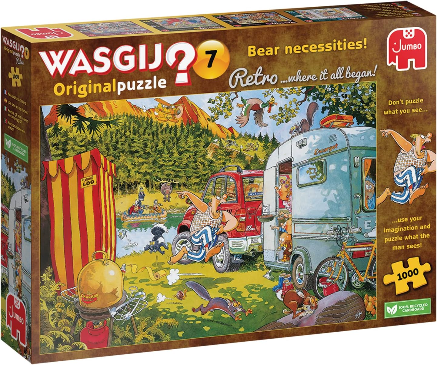 Wasgij? - Original Puzzle Nr. 7 - Nyugodt kempingezés! Jumbo 1000 darabos kirakó puzzle (JU - 1110100016 8710126000168) - puzzlegarden