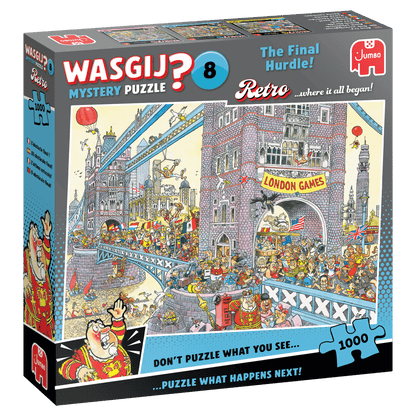 Wasgij Retro Mystery 8 – Az utolsó akadály! Jumbo 1000 darabos kirakó puzzle (JU - 1110100581) - puzzlegarden