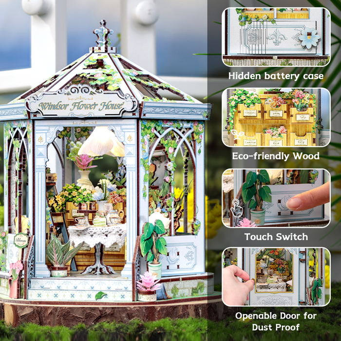 Windsori virágház CuteBee 235 darabos kirakó puzzle (CB-GHGC401) - puzzlegarden