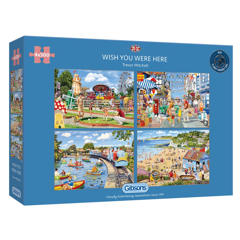 Wish You Were Here 4x500 Gibsons 500 darabos kirakó puzzle (G - G5059 5012269050592) - puzzlegarden