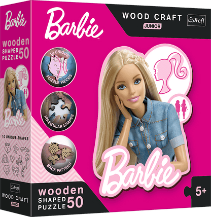 Barbie - FA kirakó Trefl Wood Craft 50 darabos kirakó puzzle (TR-20201 5900511202014) - puzzlegarden