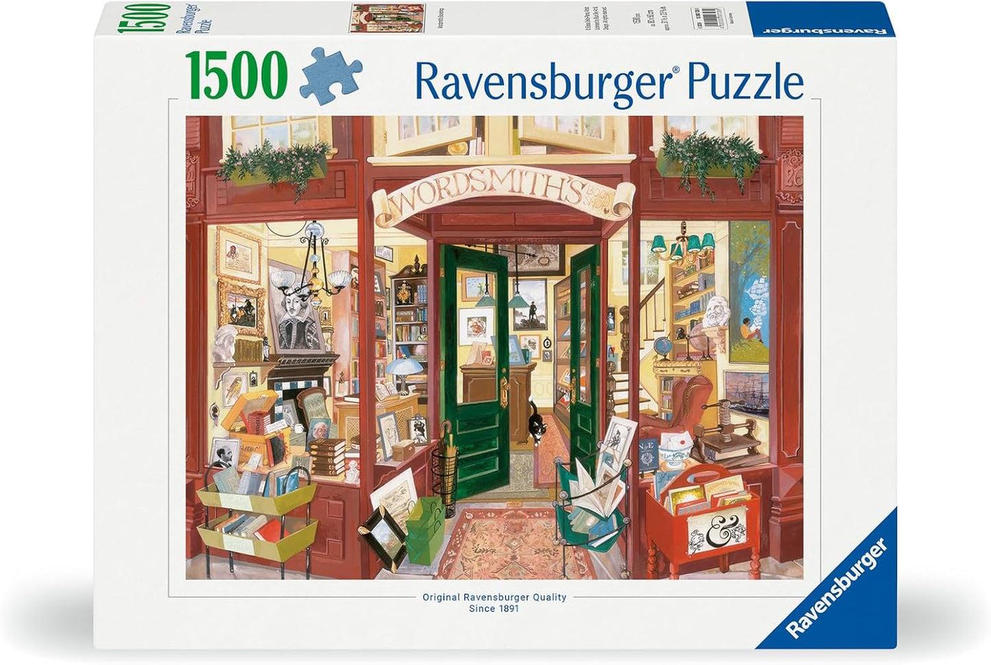 Wordsmith könyvesboltja Ravensburger 1500 darabos kirakó puzzle (RA - 12000728 4005555007289) - puzzlegarden