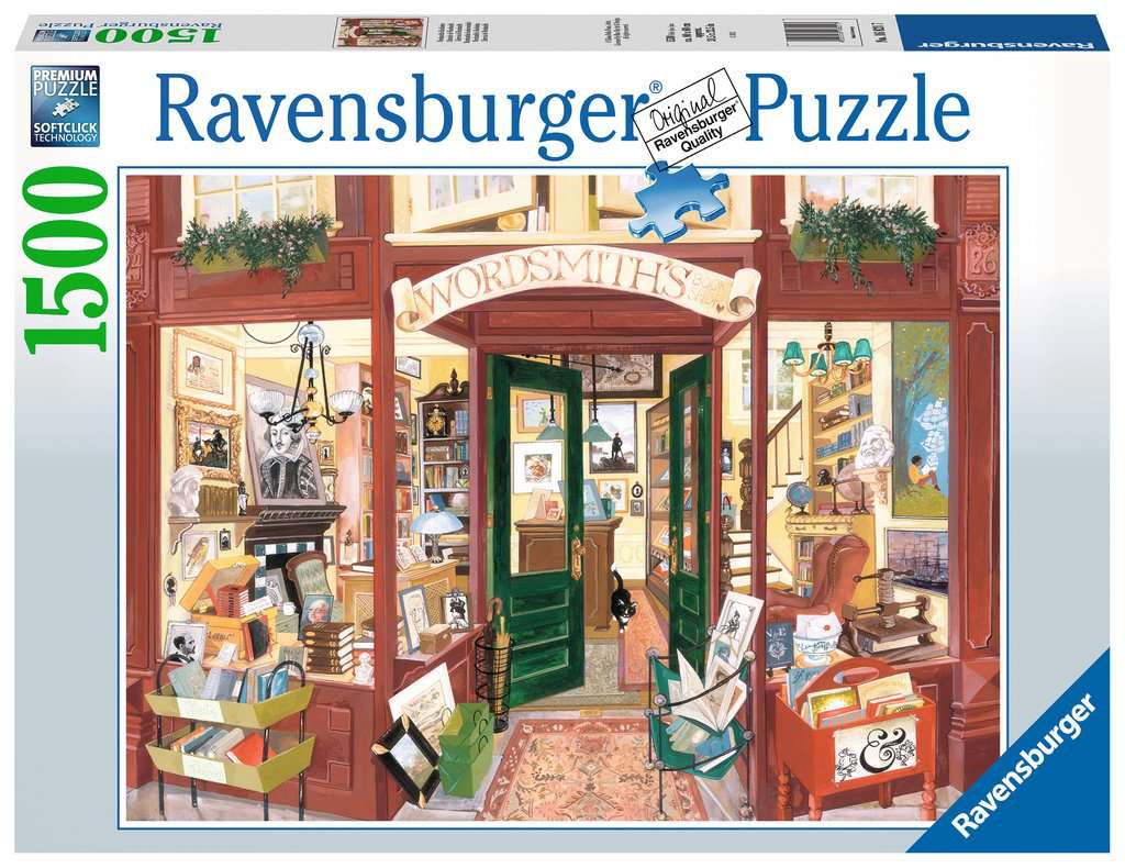 Wordsmith könyvesboltja Ravensburger 1500 darabos kirakó puzzle (RA-16821 4005556168217) - puzzlegarden