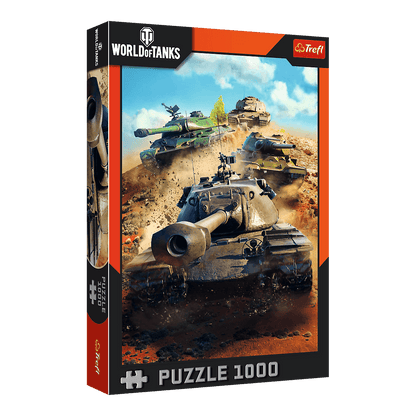 World of Tanks – Csatában a harckocsik Trefl 1000 darabos kirakó puzzle (TR-10943) - puzzlegarden