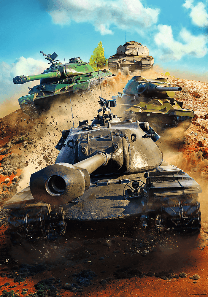 World of Tanks – Csatában a harckocsik Trefl 1000 darabos kirakó puzzle (TR - 10943) - puzzlegarden