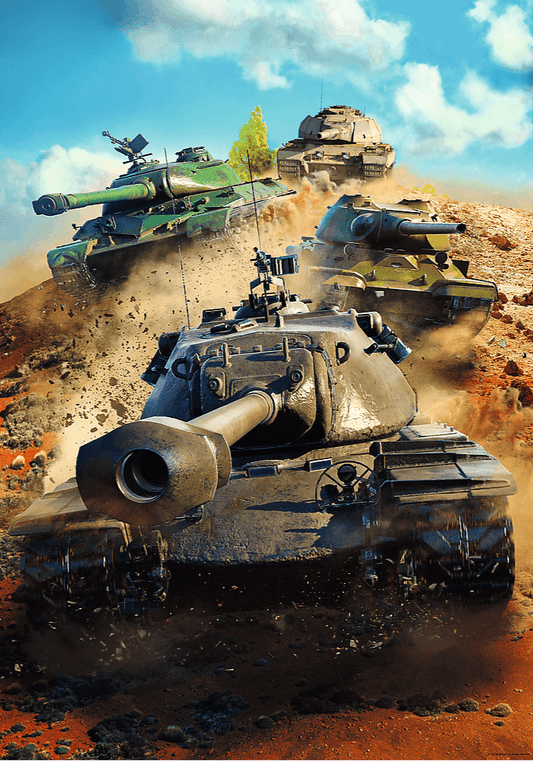 World of Tanks – Csatában a harckocsik Trefl 1000 darabos kirakó puzzle (TR - 10943) - puzzlegarden