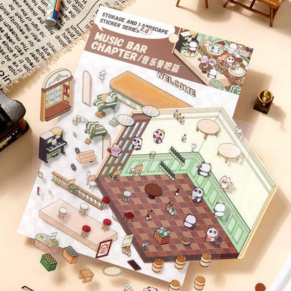 Zenei bár - matricajelenet Simno 1 darabos kirakó puzzle (SN-6941776317203) - puzzlegarden