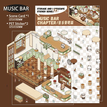 Zenei bár - matricajelenet Simno 1 darabos kirakó puzzle (SN-6941776317203) - puzzlegarden