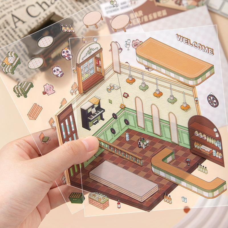 Zenei bár - matricajelenet Simno 1 darabos kirakó puzzle (SN-6941776317203) - puzzlegarden