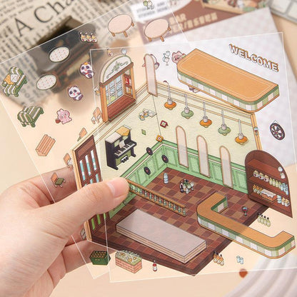 Zenei bár - matricajelenet Simno 1 darabos kirakó puzzle (SN-6941776317203) - puzzlegarden