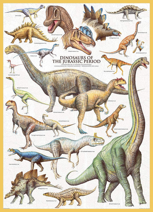 A Jura-kor dinoszauruszai Eurographics 1000 darabos kirakó puzzle (EUR-6000-0099 628136600996) - puzzlegarden