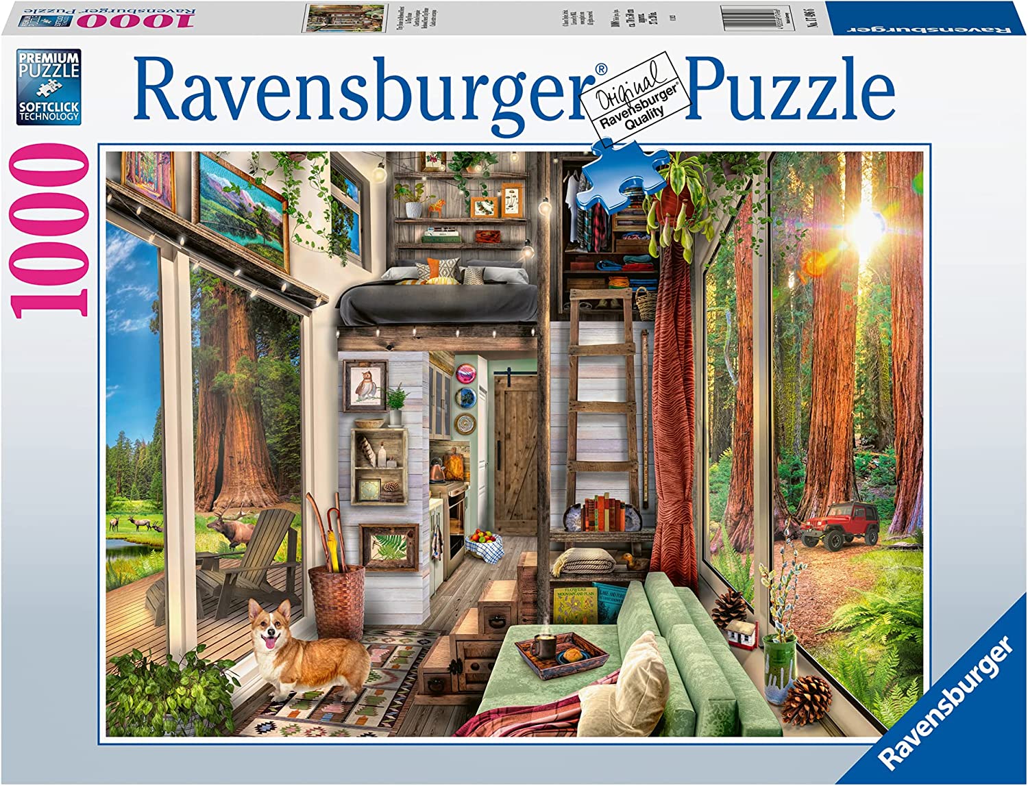 Apró Ház a Fenyőerdőben Ravensburger 1000 darabos kirakó puzzle (RA-17496 4005556174966) - puzzlegarden