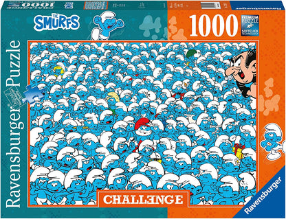 Challenge - Hupikék Törpikék Ravensburger 1000 darabos kirakó puzzle (RA-17291 4005556172917) - puzzlegarden