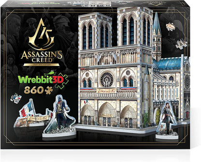 Assassin’s Creed Unity - Notre-Dame - 3D szivacs puzzle Wrebbit3D 860 darabos kirakó puzzle (WP-W3D-2023 665541020230) - puzzlegarden