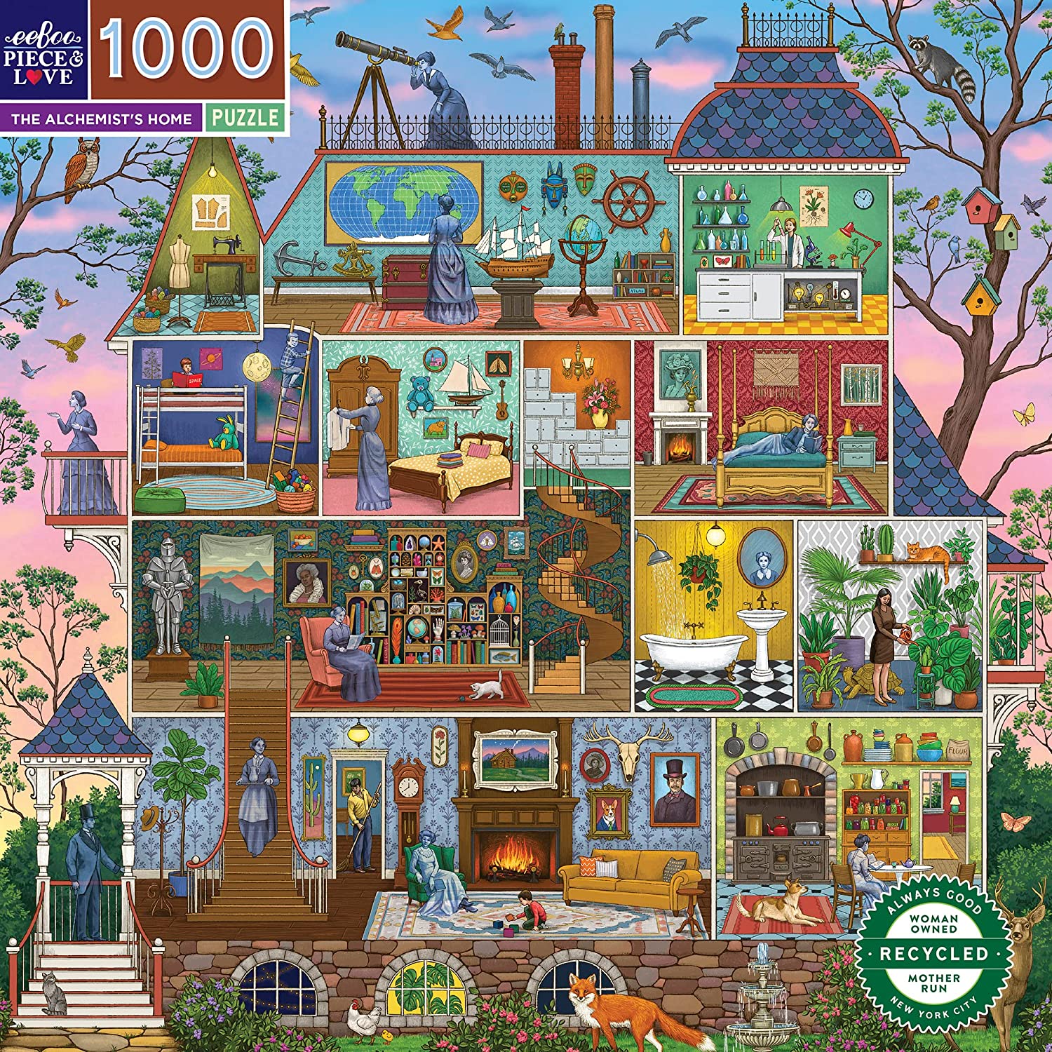 Az Alkimista Otthona Eeboo 1000 darabos kirakó puzzle (EB-PZTAST 689196513664) - puzzlegarden