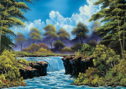 Bob Ross - Vízesés a tisztáson Schmidt 1000 darabos kirakó puzzle (SCH-57538 4001504575380) - puzzlegarden