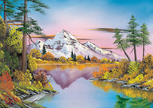 Bob Ross - Tükröződések Schmidt Spiele 1000 darabos kirakó puzzle (SCH - 57535) - puzzlegarden