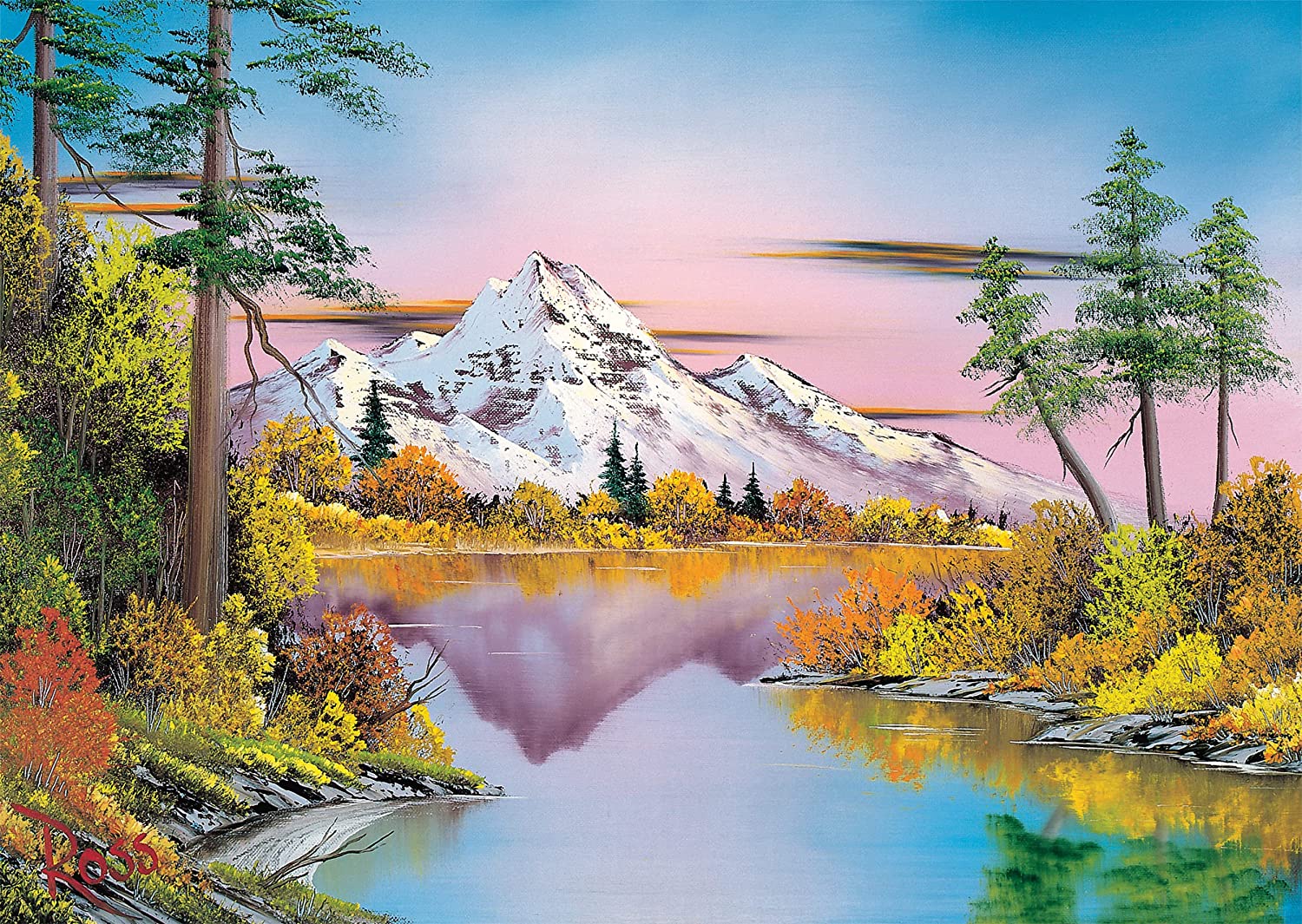 Bob Ross - Tükröződések 1000 darabos Schmidt puzzle kirakó (57535)